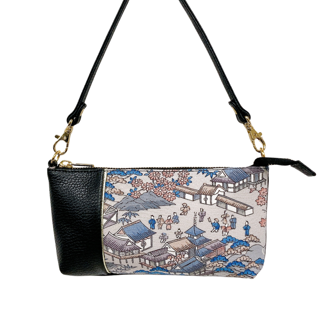 KIMONO PURSE Black T016