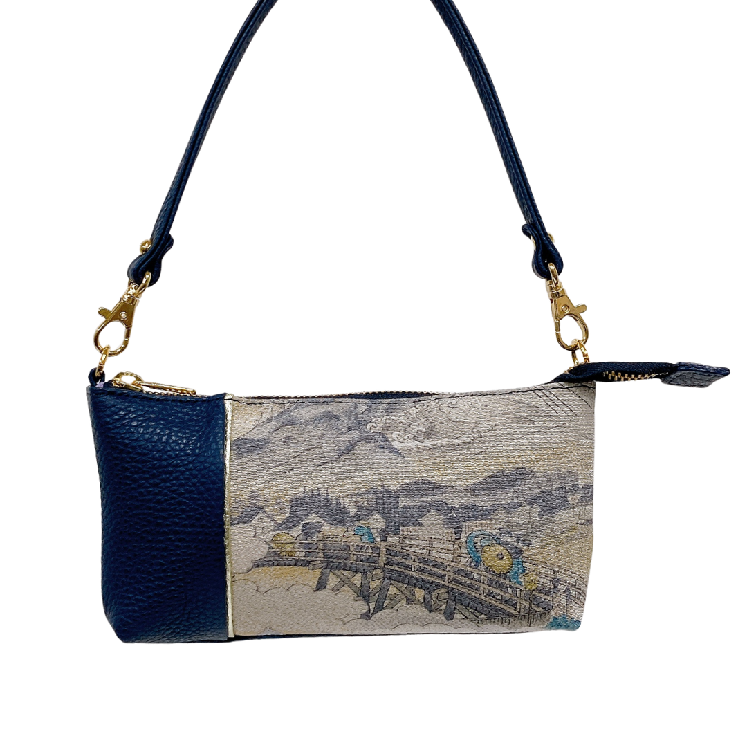 KIMONO PURSE Navy T039
