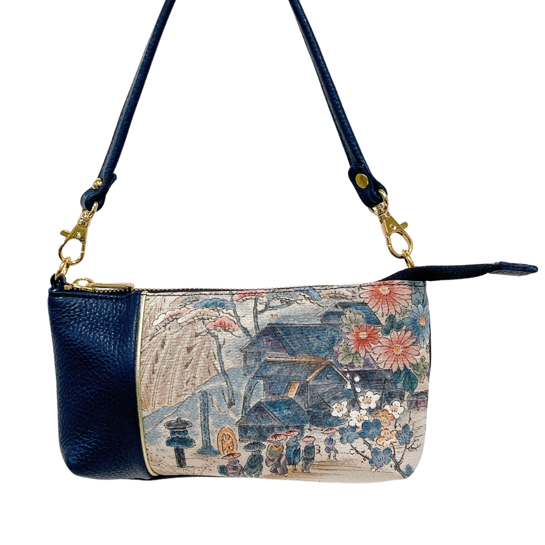 KIMONO PURSE Navy T050