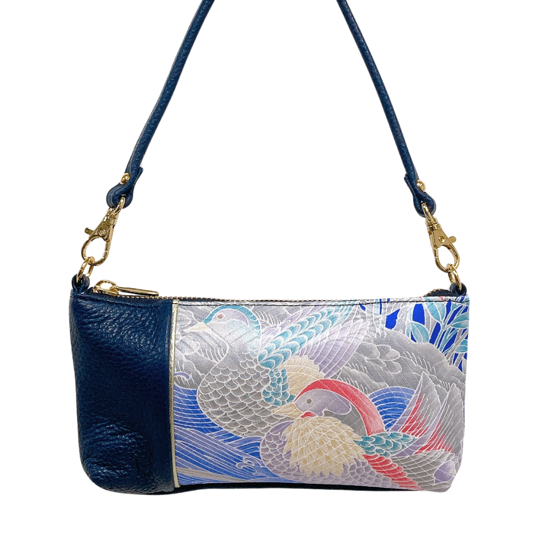 KIMONO PURSE WR Navy 023