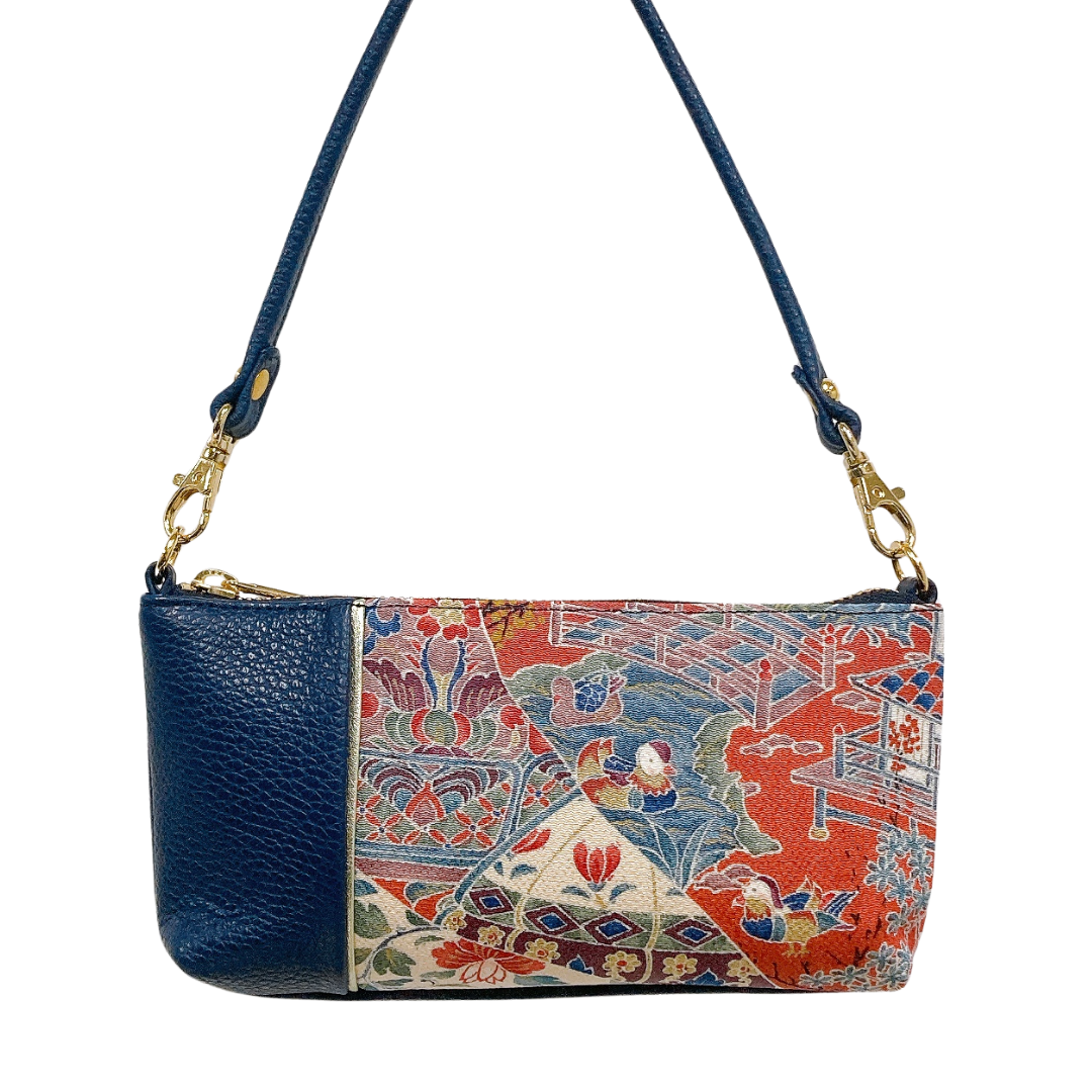 KIMONO PURSE WR Navy 027