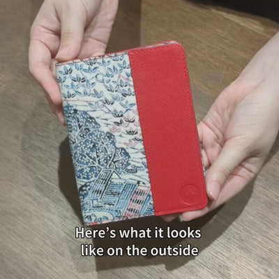 Kimono Passport Holder Red 003